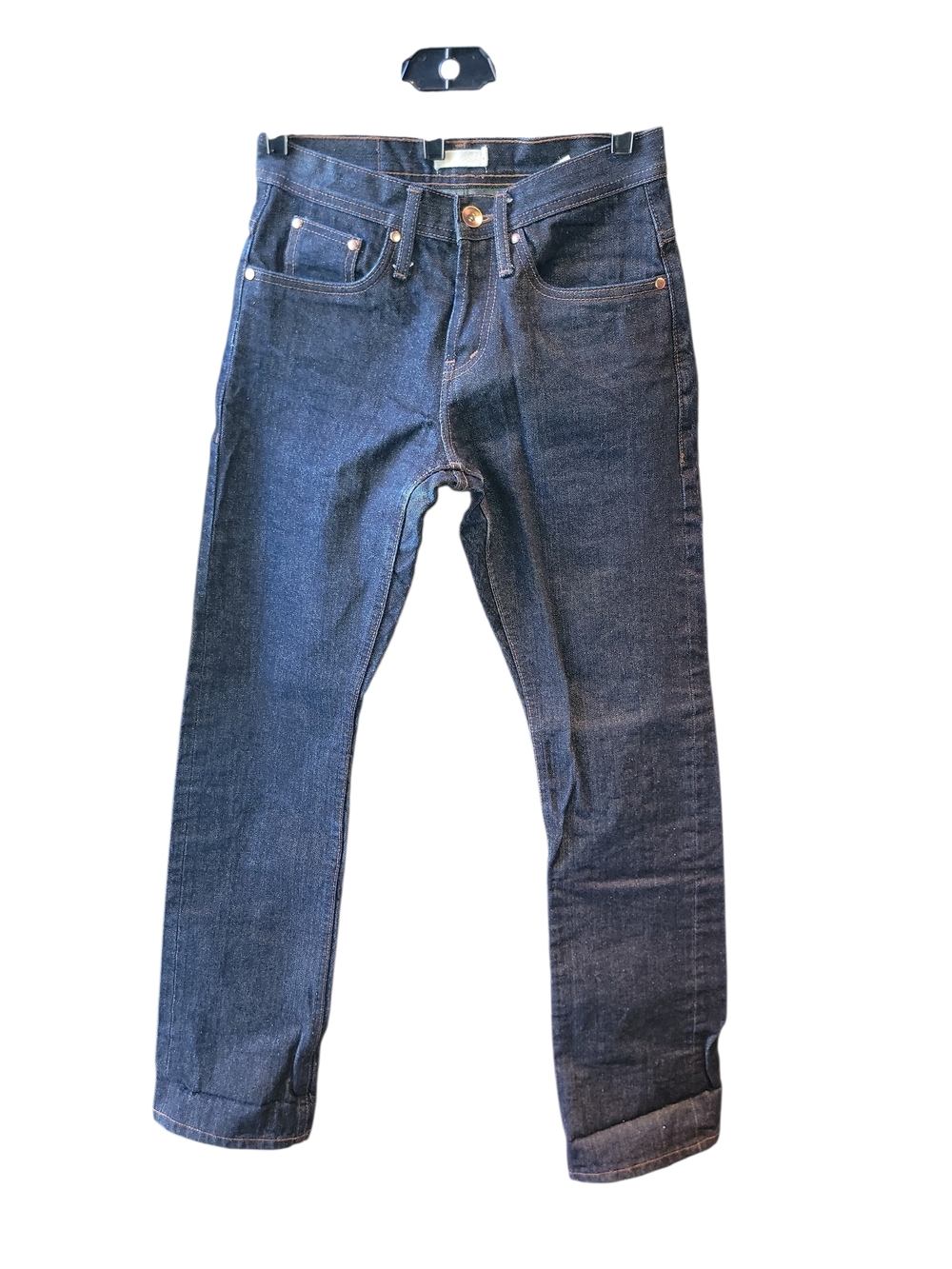 UNBRANDED BRAND UB301 SELVEDGE/DENIM Blue Dark  SIZE 28 X 30  Button FLY! NWOT